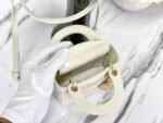 MICRO LADY 12 BAG IN GLOSSY WHITE LAMBSKIN - Image 8