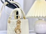 MICRO LADY 12 BAG IN GLOSSY WHITE LAMBSKIN - Image 11