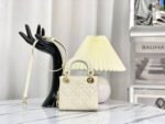 MICRO LADY 12 BAG IN GLOSSY WHITE LAMBSKIN - Image 6