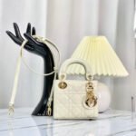 MICRO LADY 12 BAG IN GLOSSY WHITE LAMBSKIN - Image 10