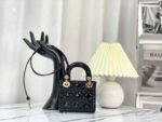 MICRO LADY 12 BAG IN GLOSSY BLACK LAMBSKIN - Image 11