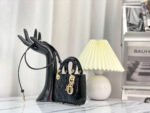 MICRO LADY 12 BAG IN GLOSSY BLACK LAMBSKIN - Image 12