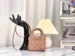 MICRO LADY 12 BAG IN CAMEL BEIGE LAMBSKIN - Image 13