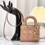 MICRO LADY 12 BAG IN CAMEL BEIGE LAMBSKIN - Image 10
