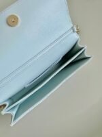LADY 21 CHAIN BAG IN LIGHT BLUE LAMBSKIN - Image 8