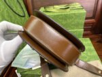 GG 18 HORSEBIT 1955 MINI BAG BEIGE CANVAS AND EBONY CALFSKIN - Image 16