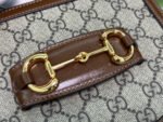 GG 18 HORSEBIT 1955 MINI BAG BEIGE CANVAS AND EBONY CALFSKIN - Image 5