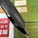 SLIM HORSEBIT SMALL SHOULDER BAG 23 IN BLACK CALFSKIN PALLADIUM HARDWARE - Image 2