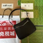 SLIM HORSEBIT SMALL SHOULDER BAG 23 IN BLACK CALFSKIN PALLADIUM HARDWARE - Image 10