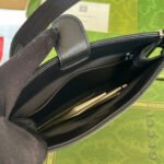 SLIM HORSEBIT SMALL SHOULDER BAG 23 IN BLACK CALFSKIN PALLADIUM HARDWARE - Image 9