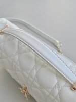 MISS LADY 24 LARGE BAG IN WHITE LAMBSKIN - Image 15