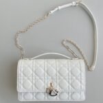 MISS LADY 24 LARGE BAG IN WHITE LAMBSKIN - Image 10