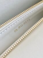 MISS LADY 24 LARGE BAG IN WHITE LAMBSKIN - Image 9