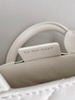 MINI BOOK TOTE 21 WHITE MACCROCANNAGE CALFSKIN - Image 4