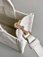MINI BOOK TOTE 21 WHITE MACCROCANNAGE CALFSKIN - Image 14