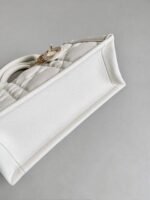 MINI BOOK TOTE 21 WHITE MACCROCANNAGE CALFSKIN - Image 9