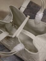 MEDIUM 37 TOUJOURS BAG IN WHITE CANNAGE GRAPHIC LAMBSKIN - Image 7