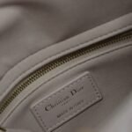 MEDIUM LADY BAG 20 IN BABY PINK QUILTED MACROCANNAGE CALFSKIN SWAMP YELLOW STRAP - Image 9