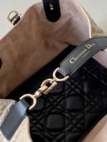 MINI TOUJOURS BAG 23 IN BEIGE CANNAGE CALFSKIN BLACK STRAP - Image 18