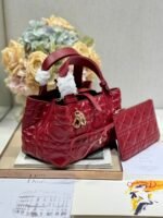MINI 23 TOUJOURS BAG IN RUBY RED MACROCANNAGE LAMBSKIN - Image 5