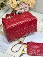 SMALL 28 TOUJOURS BAG IN RUBY RED MACROCANNAGE LAMBSKIN - Image 5