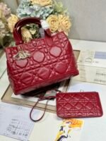 SMALL 28 TOUJOURS BAG IN RUBY RED MACROCANNAGE LAMBSKIN - Image 11