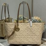 LARGE 41 TOUJOURS BAG IN BISQUE BEIGE CANNAGE RAFFIA - Image 10