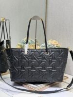 LARGE 41 TOUJOURS BAG IN BLACK MACROCANNAGE LAMBSKIN - Image 11
