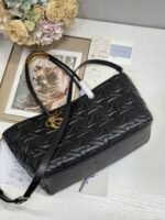 LARGE 41 TOUJOURS BAG IN BLACK MACROCANNAGE LAMBSKIN - Image 3