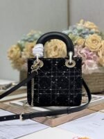 MINI 17 LADY BAG IN BLACK CANNAGE TWEED - Image 2
