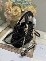 MINI 17 LADY BAG IN BLACK CANNAGE TWEED - Image 3