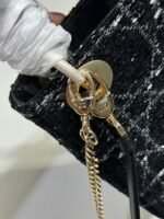 MINI 17 LADY BAG IN BLACK CANNAGE TWEED - Image 17