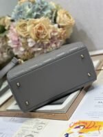 LADY SMALL BAG 24 IN GREY MACROCANNAGE LAMBSKIN GOLD HARDWARE - Image 3