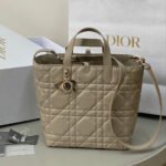 MEDIUM TOUJOURS BUCKET BAG 22 IN BEIGE CANNAGE CALFSKIN - Image 10