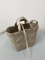 MEDIUM TOUJOURS BUCKET BAG 22 IN BEIGE CANNAGE CALFSKIN - Image 14