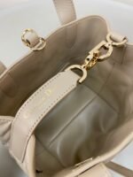 MINI TOUJOURS BUCKET BAG 18 IN BEIGE CANNAGE CALFSKIN - Image 13