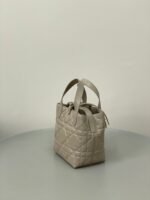 MINI TOUJOURS BUCKET BAG 18 IN BEIGE CANNAGE CALFSKIN - Image 9