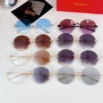 PREMIÈRE RIMLESS ROUND FRAME SUNGLASSES CT0475 IN METAL - Image 18