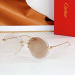 PREMIÈRE RIMLESS ROUND FRAME SUNGLASSES CT0475 IN METAL - Image 6