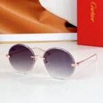 PREMIÈRE RIMLESS ROUND FRAME SUNGLASSES CT0475 IN METAL - Image 11