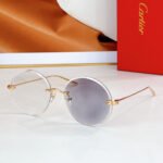 PREMIÈRE RIMLESS ROUND FRAME SUNGLASSES CT0475 IN METAL - Image 16