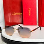 SANTOS NAVIGATOR FRAME SUNGLASSES 524479 IN METAL AND WOODEN - Image 11