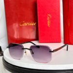 SANTOS NAVIGATOR FRAME SUNGLASSES 524479 IN METAL AND WOODEN - Image 14
