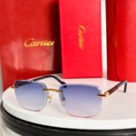 SANTOS ROUND FRAME SUNGLASSES 524480 IN METAL AND WOODEN - Image 3
