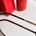 SANTOS SQUARE FRAME SUNGLASSES 524481 IN METAL AND WOODEN - Image 17
