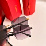 SANTOS SQUARE FRAME SUNGLASSES 524481 IN METAL AND WOODEN - Image 9