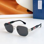 SQUARE FRAME SUNGLASSES GG1407 IN METAL EMBOSSED LOGO - Image 11