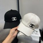 BASEBALL HAT IN WHITE WITH BLACK TRIM 673994 - Image 9