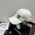 BASEBALL HAT IN WHITE WITH BLACK TRIM 673994 - Image 8