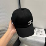 BASEBALL HAT IN BLACK WITH WHITE TRIM 673995 - Image 7